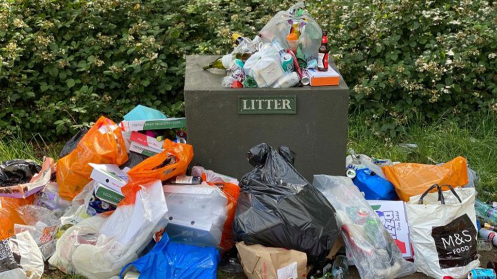Image of overflowing bin