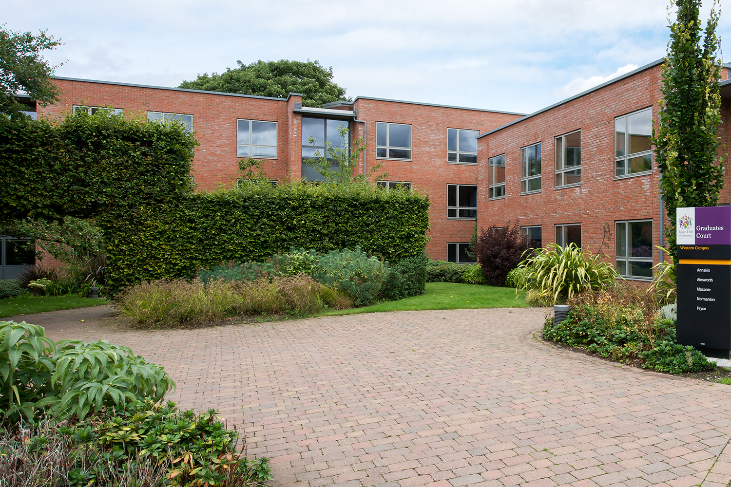 Exterior of Graduates Court.