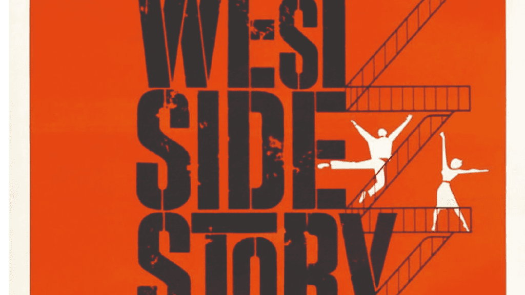 A poster for the show "West side story"