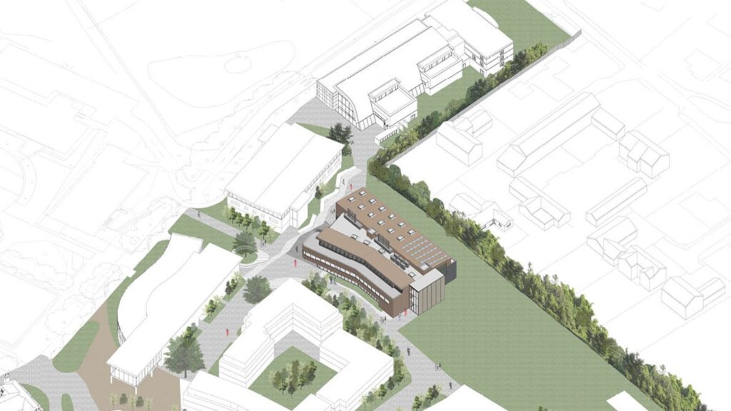 An artist's impression of the new Life Sciences facility at Edge Hill University.