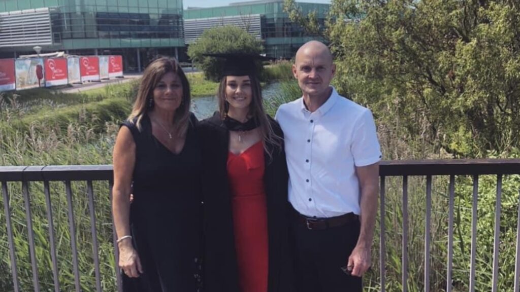 Kelly Appleton at graduation.