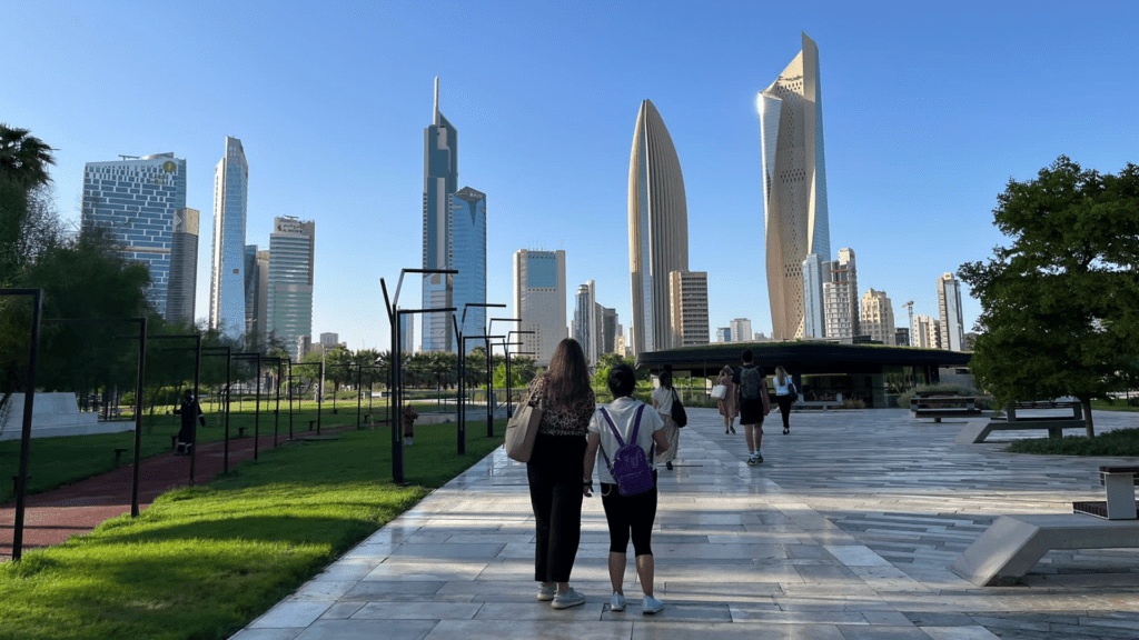 Student Maggie Lam during her international opportunity in Kuwait