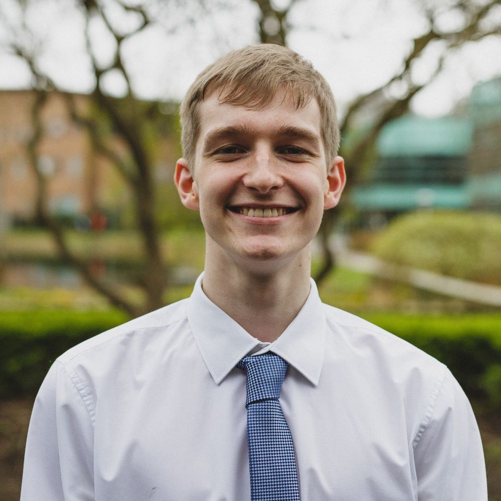 history & politics student james mcconnell head and shoulders photo