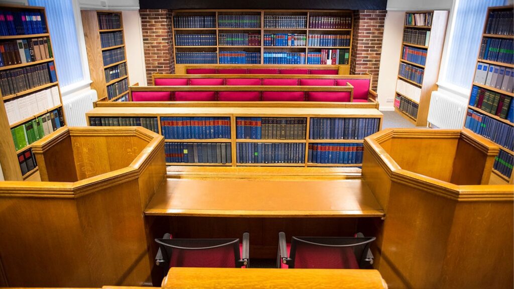 The Mooting Room, Edge Hill's former local Magistrates' courtroom.