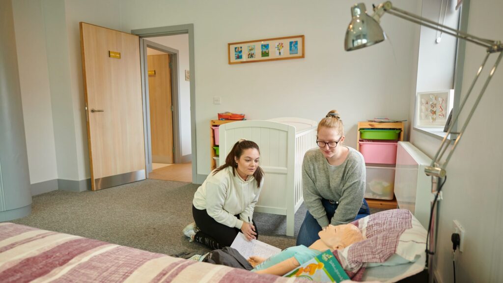 Social Work students in Skills Flat