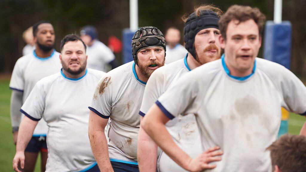 A group of rugby players
