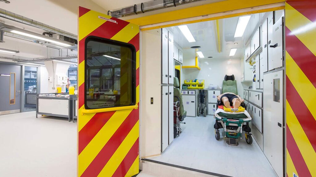 Image showing paramedic simulation facilities at our St James' Manchester site