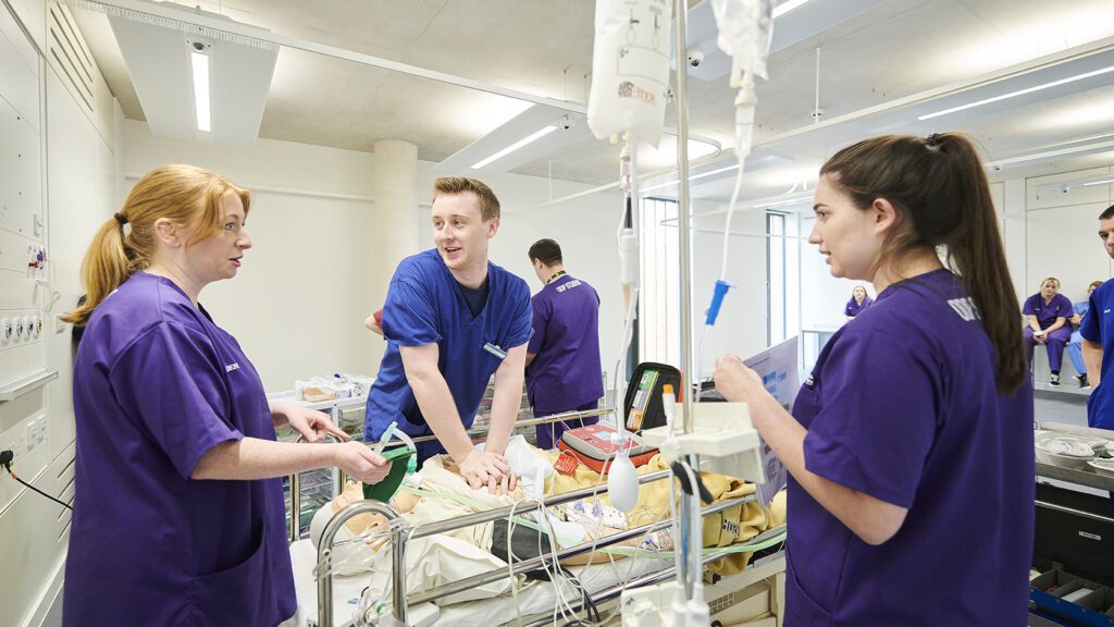 ODP students on placement in Alder Hey hospital.