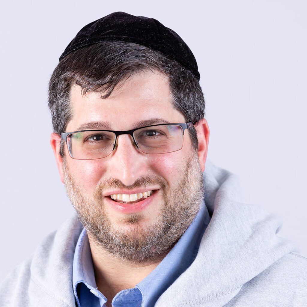 Profile shot of Rabbi Natan Fagleman