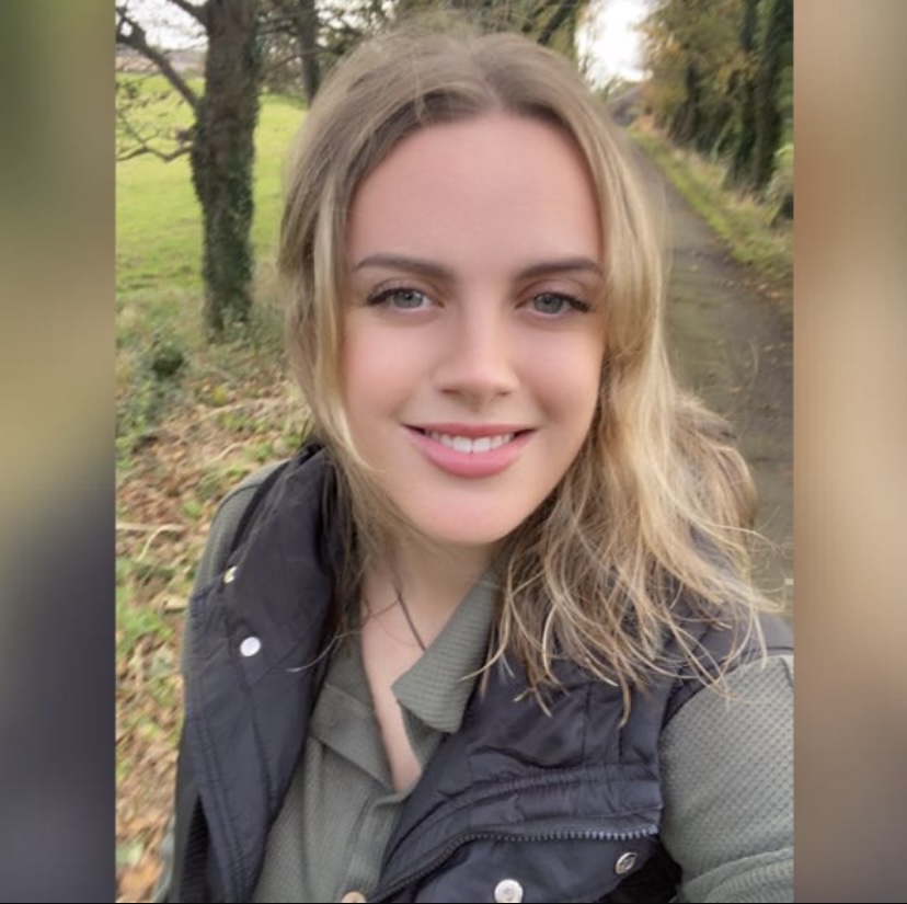 Image of student, Sophie, who has helped to promote the Mature Students Society.