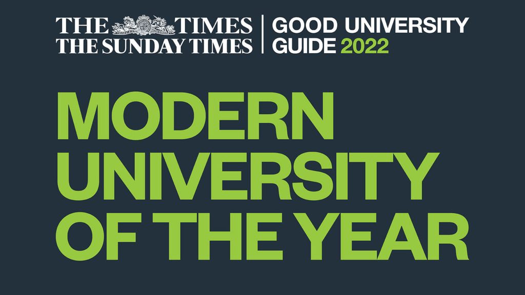The Times and Sunday Times Good University Guide 2022 Modern University of the Year logo