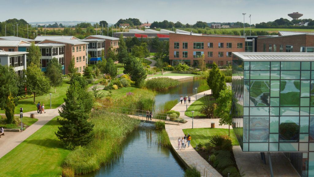 Aerial view of Chancellors Court/South