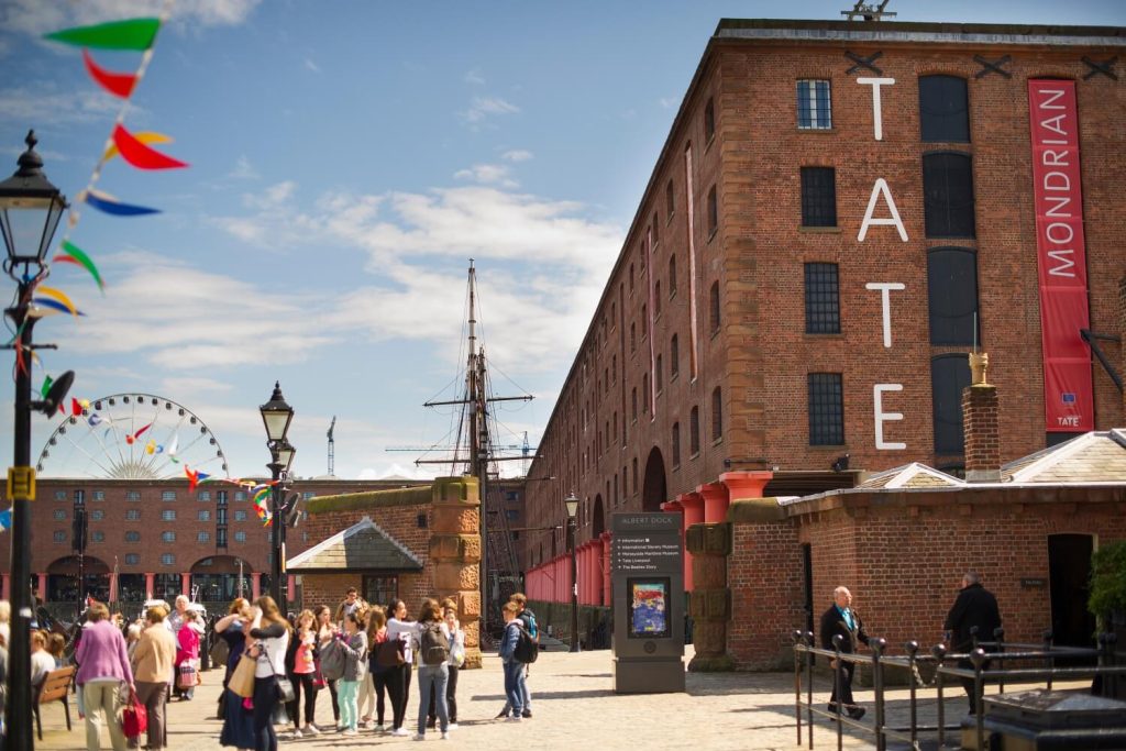 TATE art gallery at the Albert Dock in Liverpool.