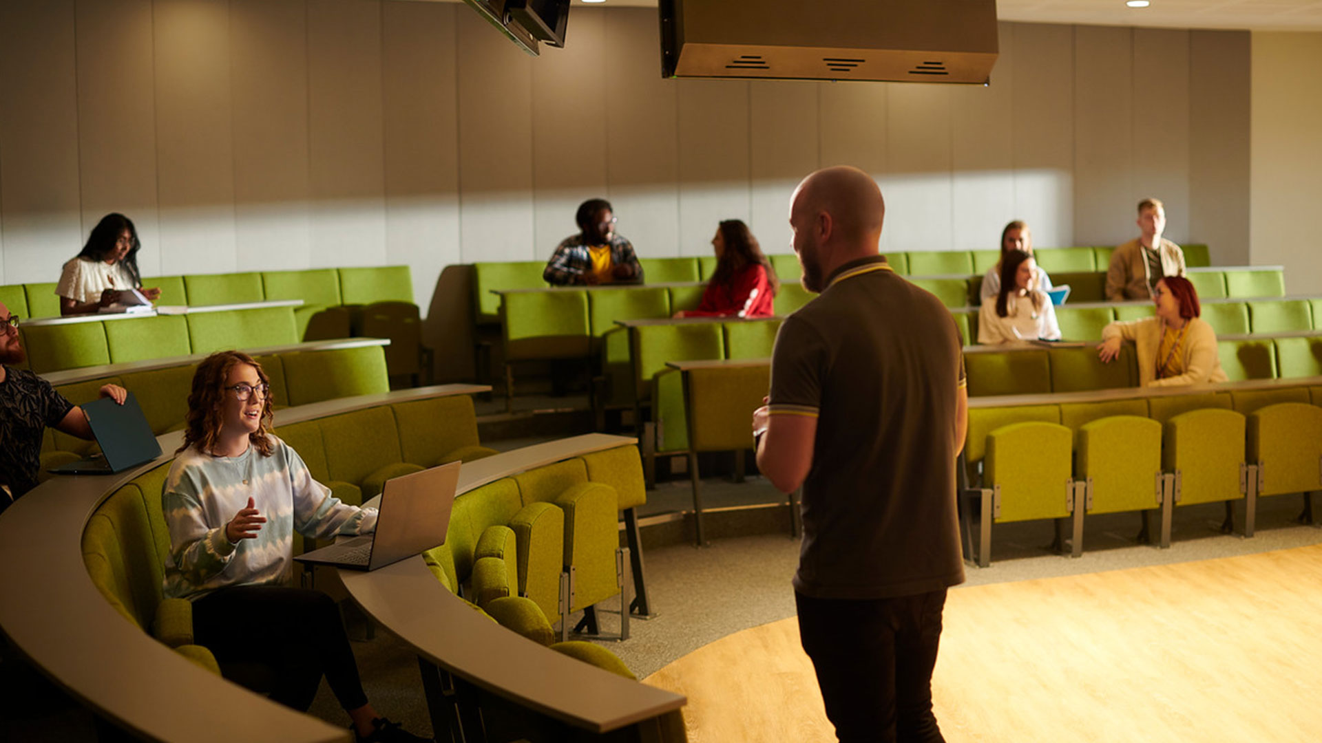 Students in lecture theatre