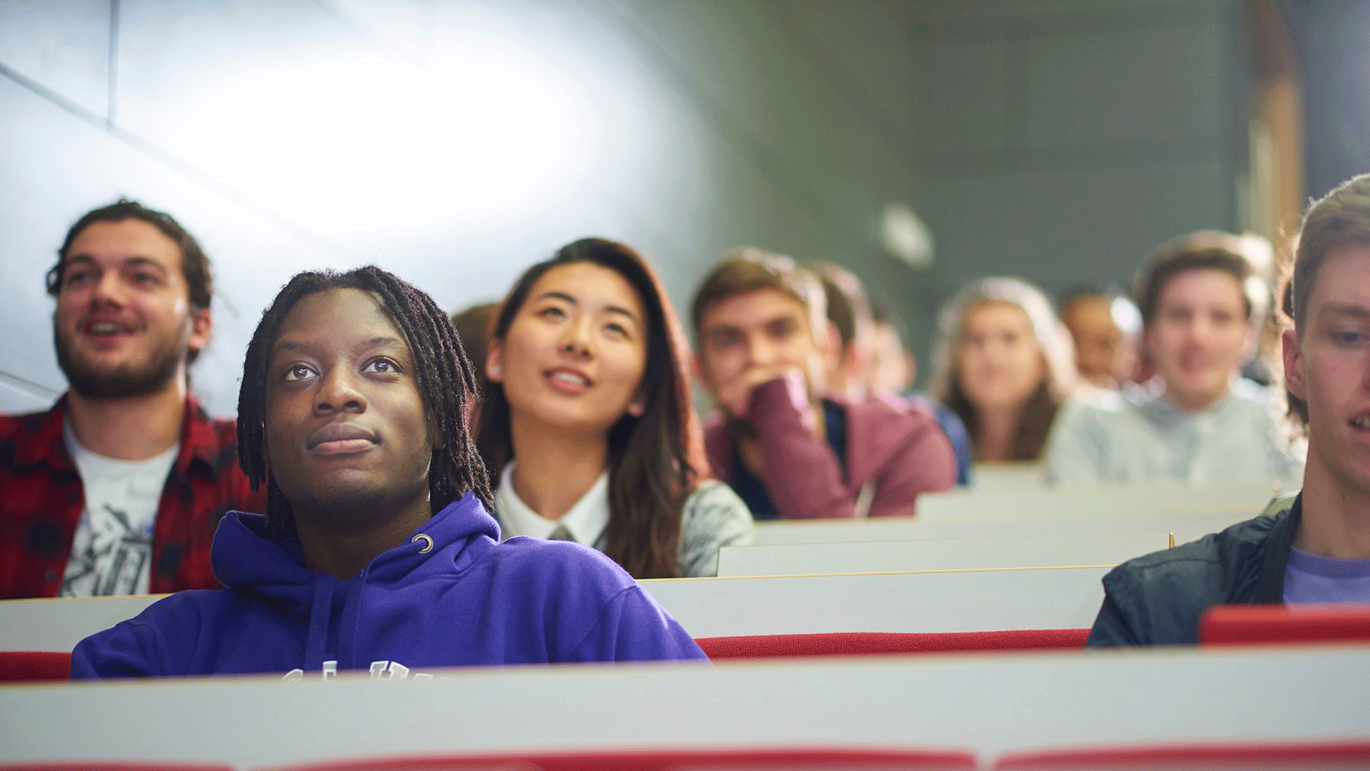 Students in a lecture.