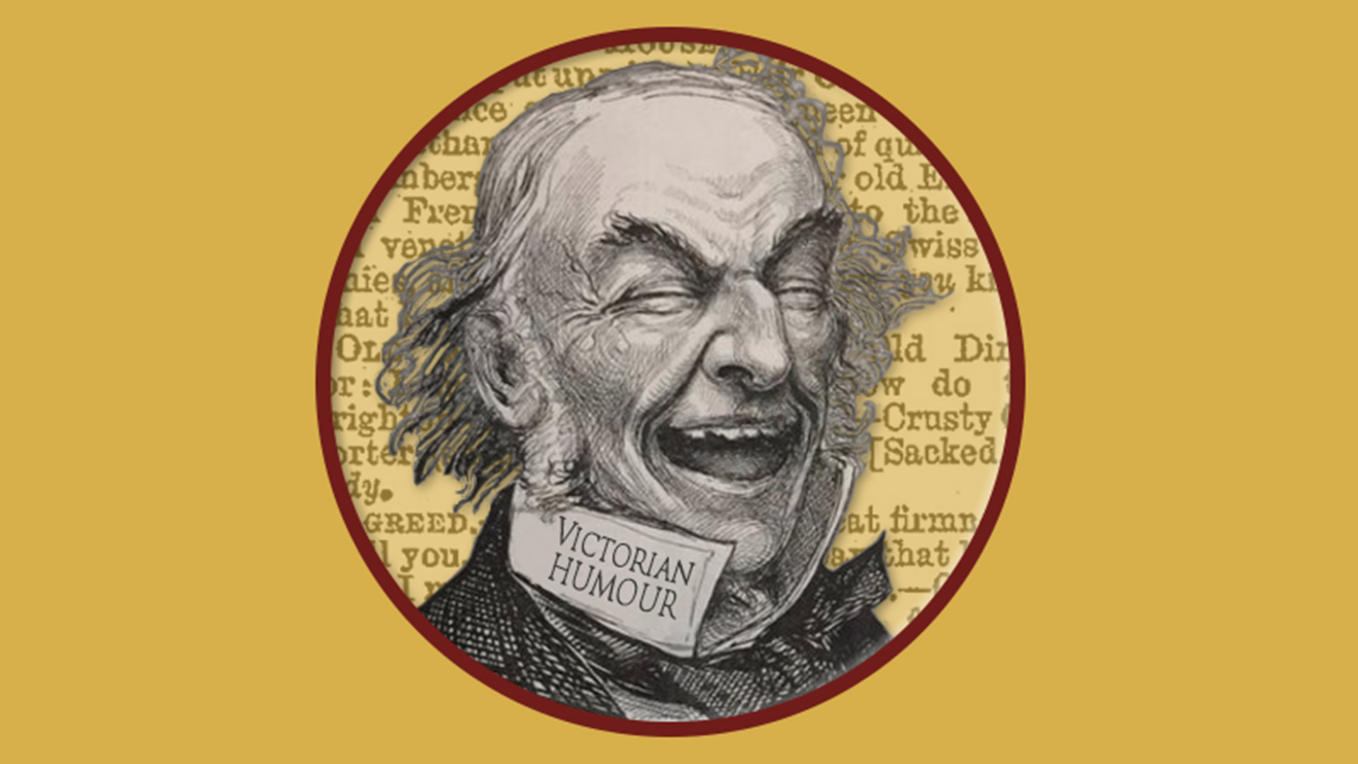 Victorian Humour laughing face logo