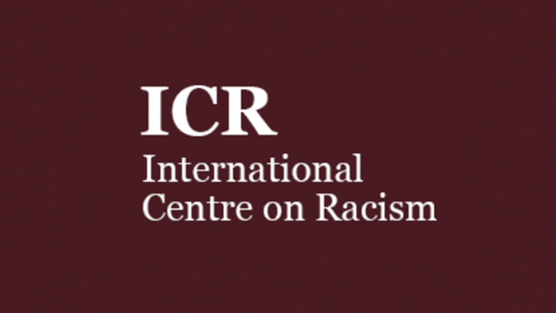 International Centre on Racism Logo
