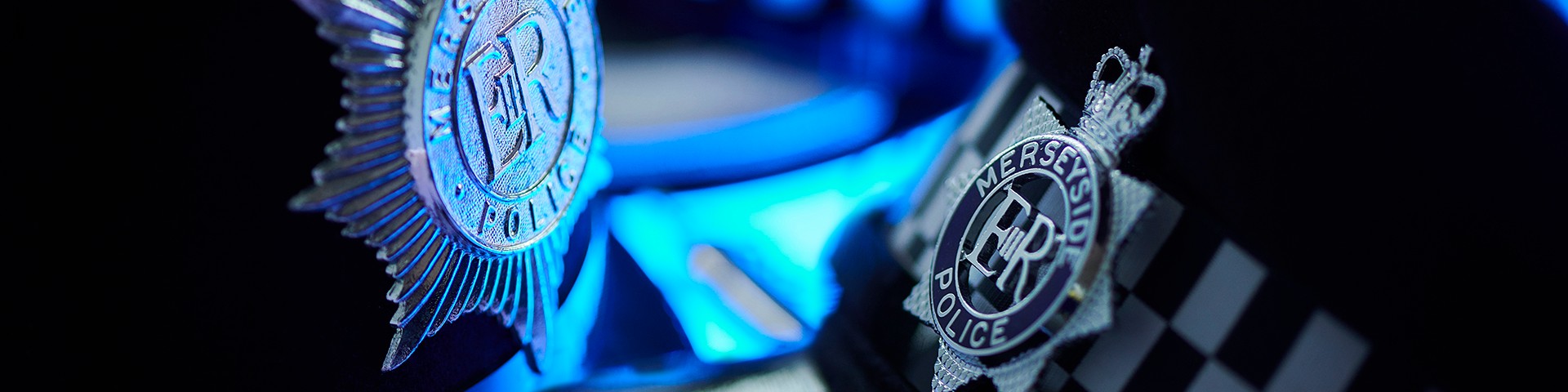 Two police badges