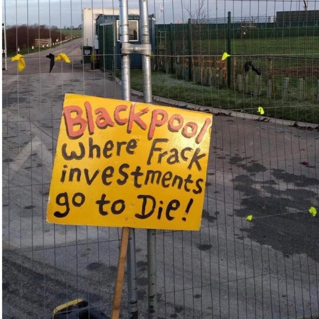 sign for anti-fracking