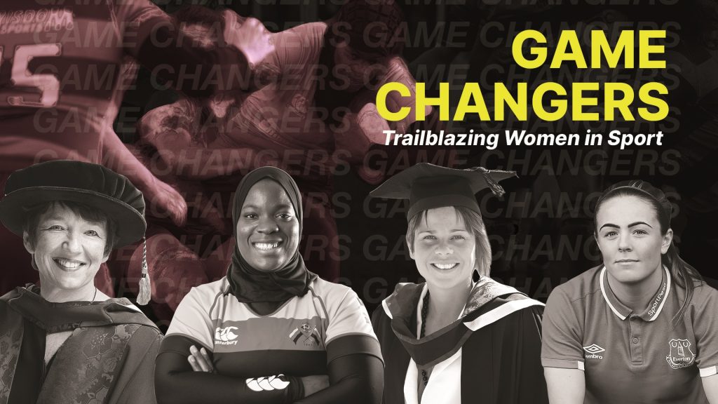 Sue Smith, Dawn Airey, Zainab Alema, and Simone Magill flyer for Gamechangers event