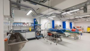 Operating Department Practice Theatre in Manchester St James' campus.