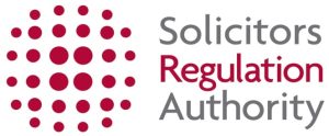Solicitors Regulation Authority logo.