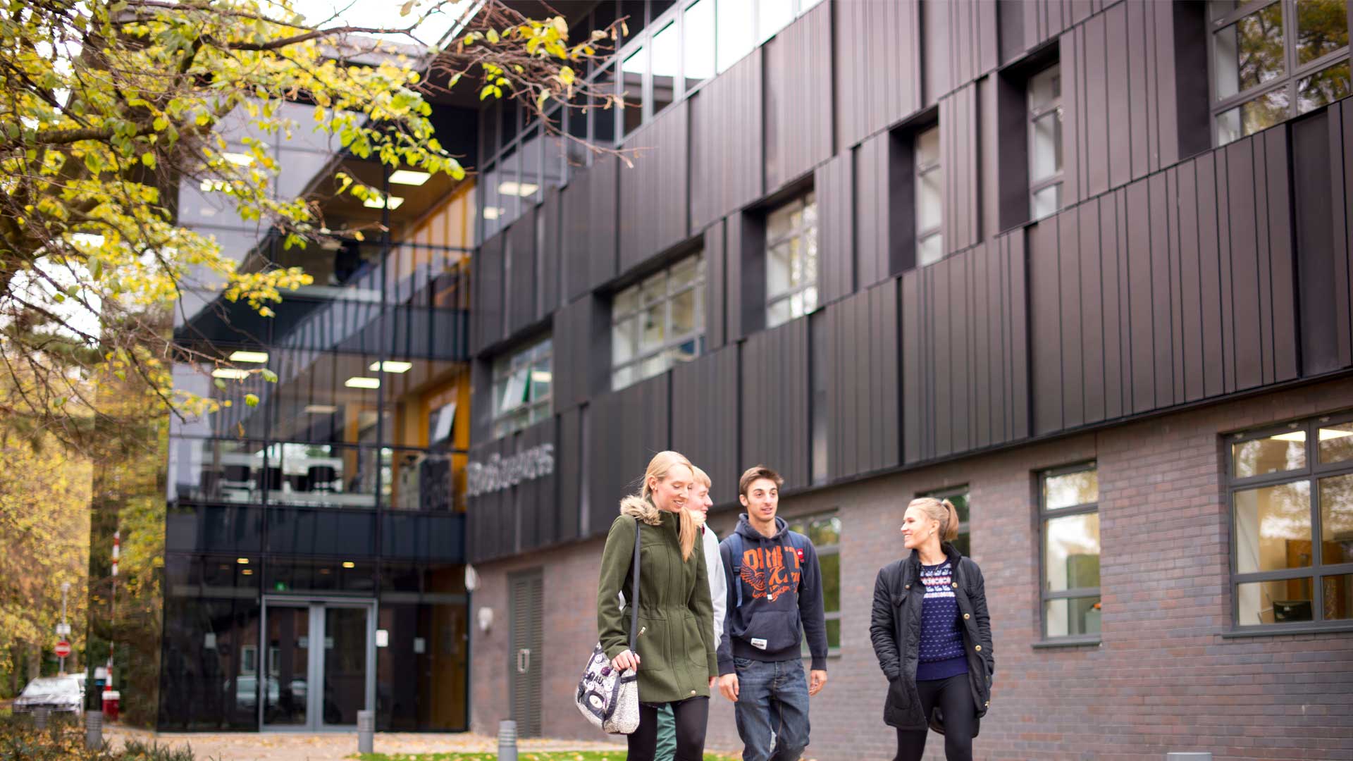Exterior shot of Biosciences building