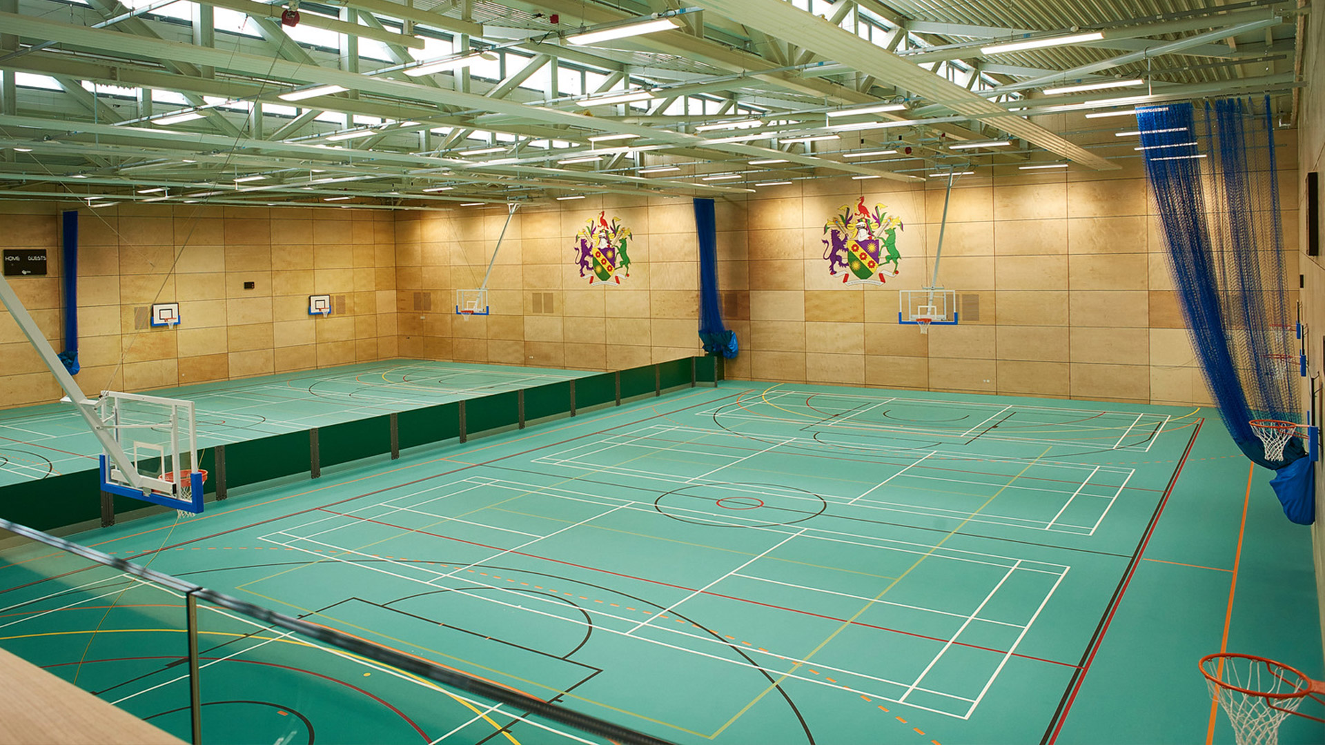 The indoor sports court