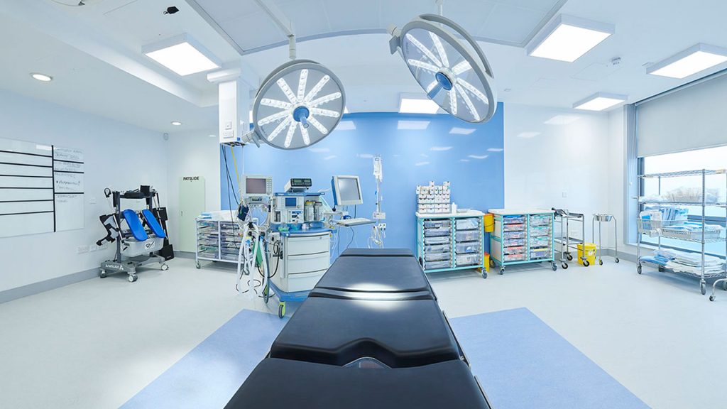 Operating theatre clinical skills room in the Clinical Skills and Simulation Centre building