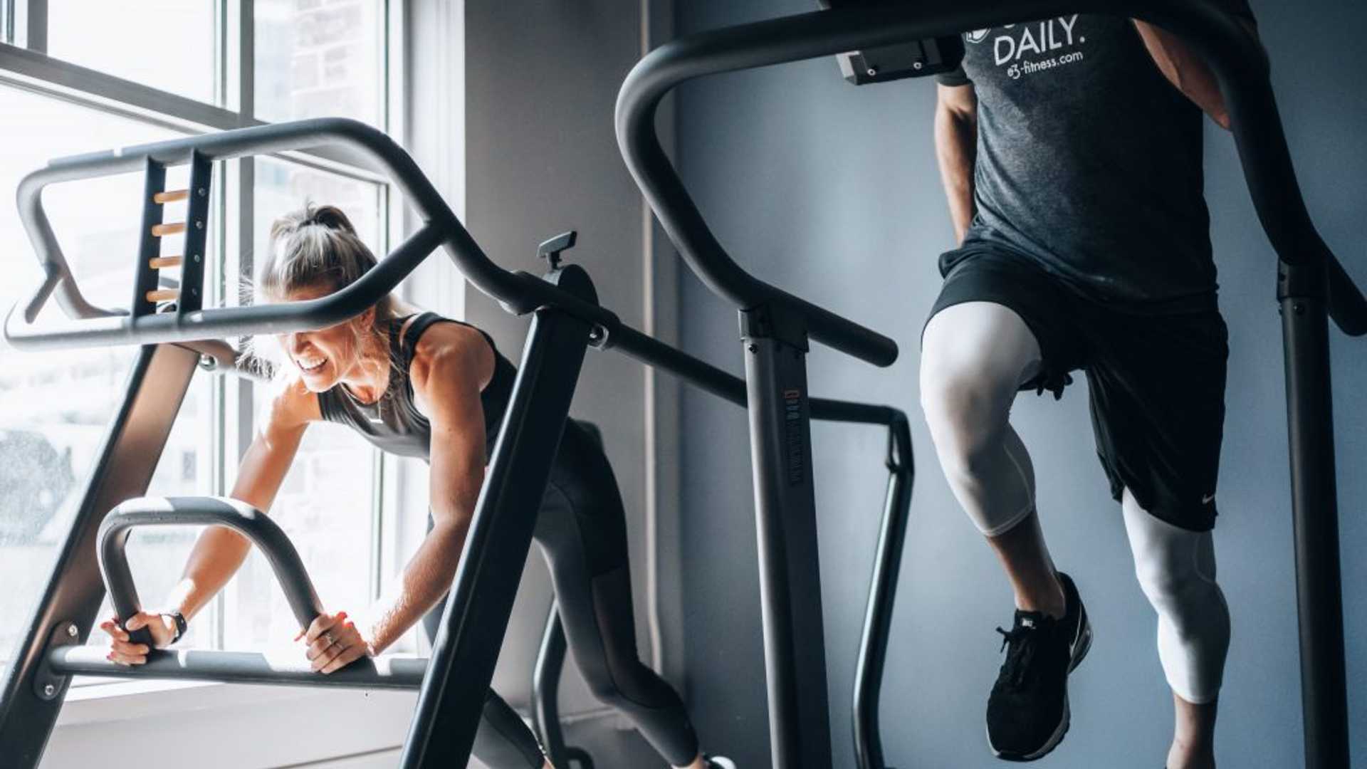 People working out in the gym