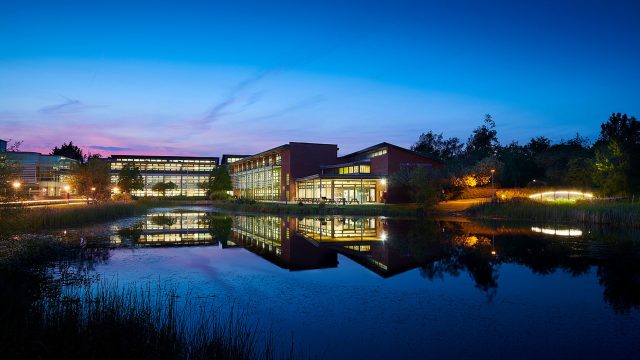 Faculty of Education Lakeside at night