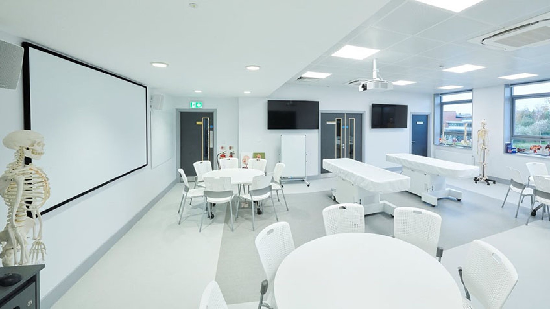 The anatomy & ultrasound resource centre, featuring two Anatomage tables