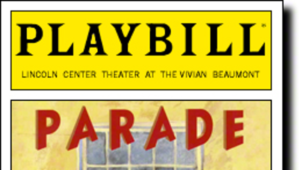 A poster for the show "Parade".