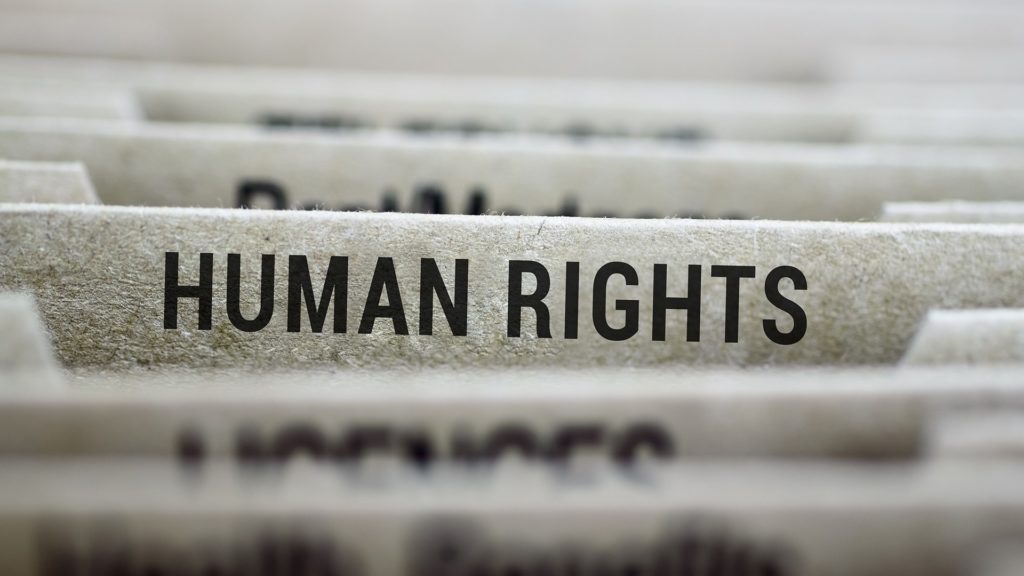 An image of the words "Human Rights"