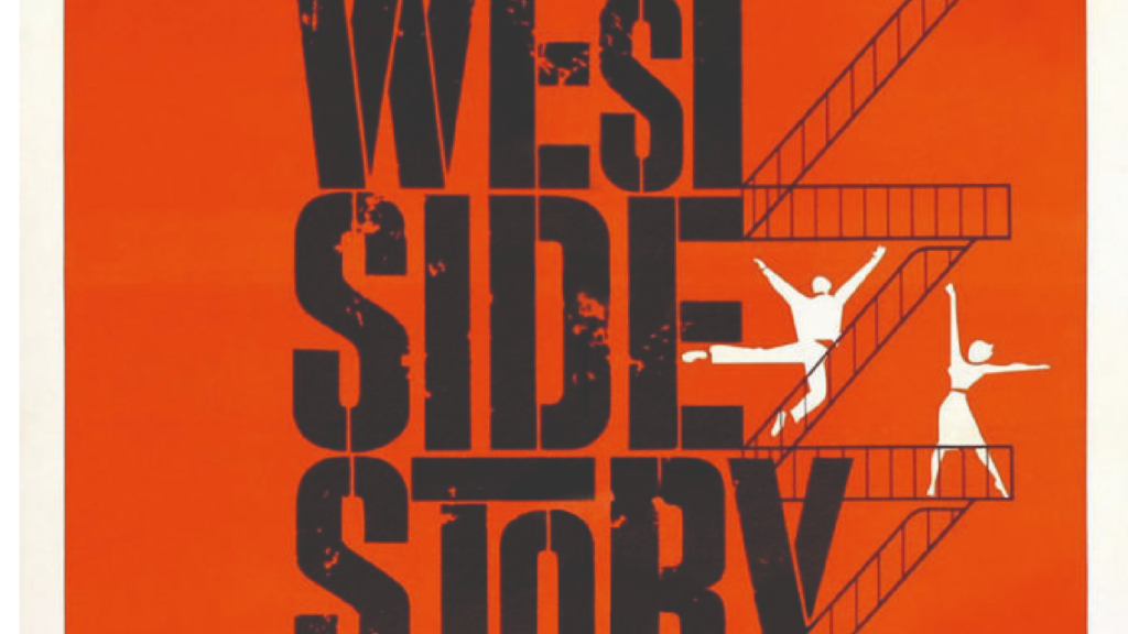 A poster for the show "West side story"