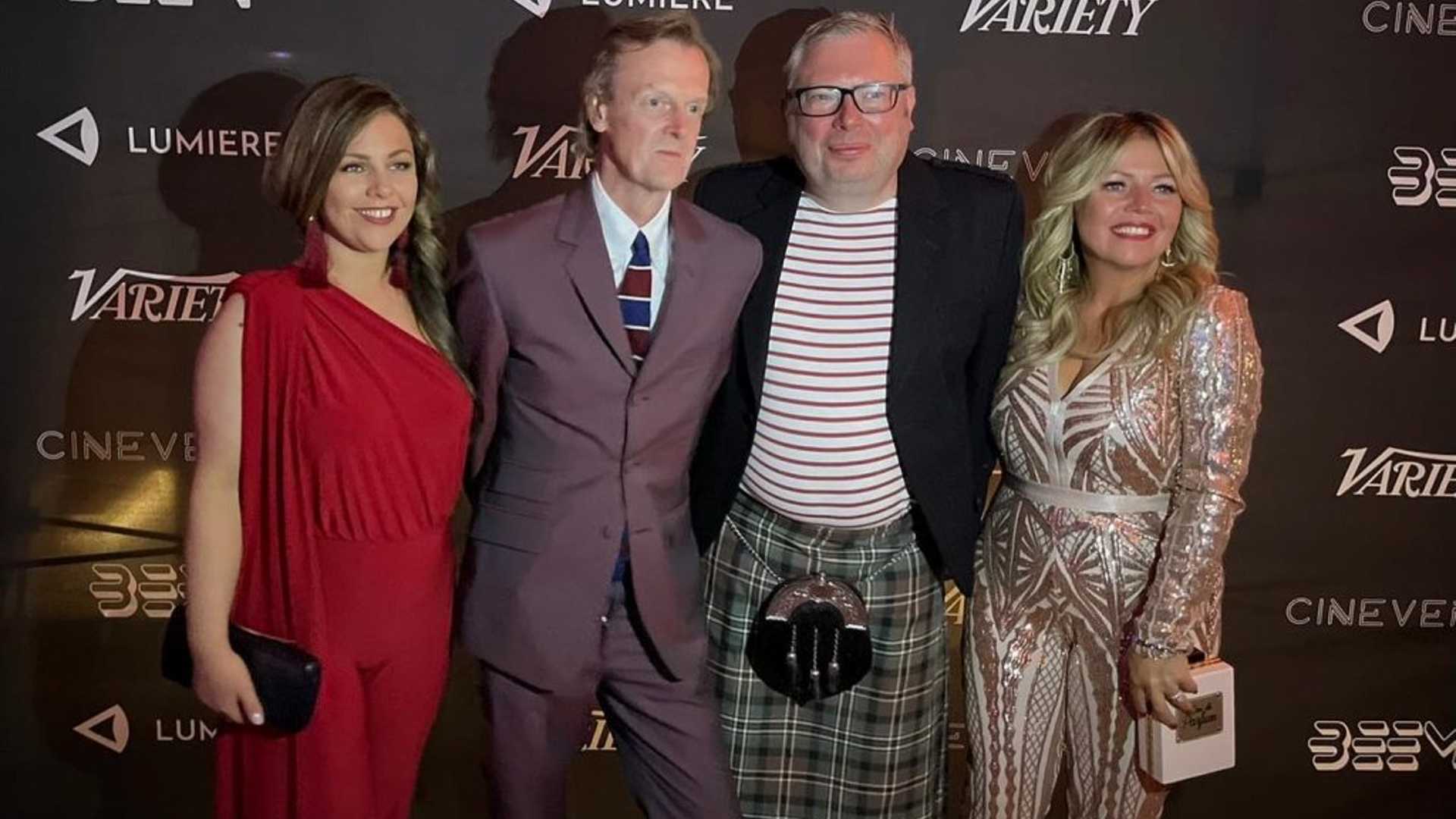 The ICE team having their image taken at Cannes film festival