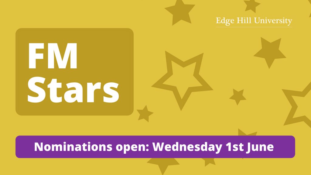 Yellow FM Stars banner that reads "FM Stars. Nominations open: Wednesday 1st June"