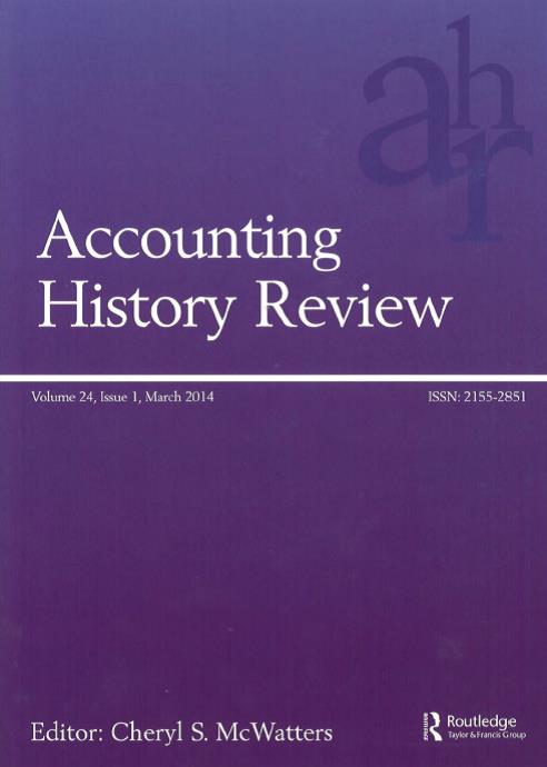 Accounting History Review journal cover