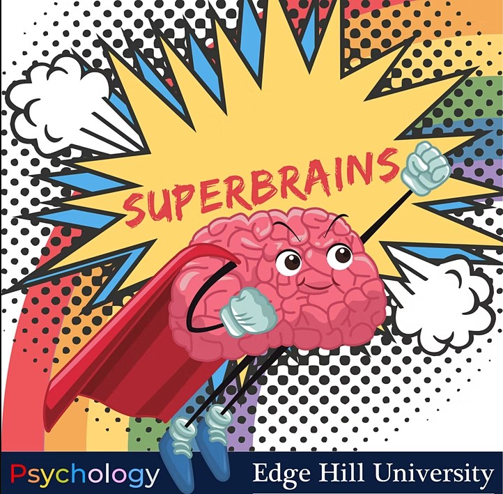 Superhero superbrain cartoon image