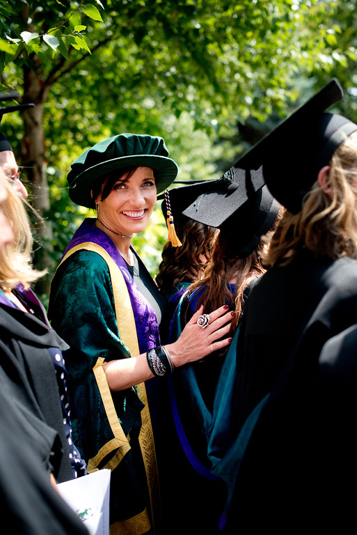 Professor Tanya Byron in cap and gown