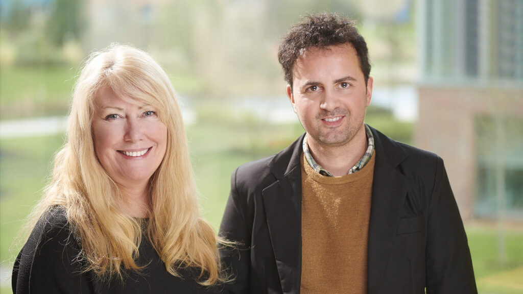An image of Professor Claire Parkinson and Dr Richard Twine 