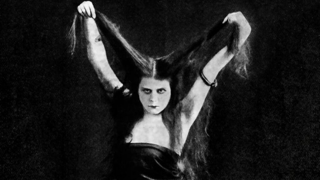 Image of silent film actress Theda Bara.