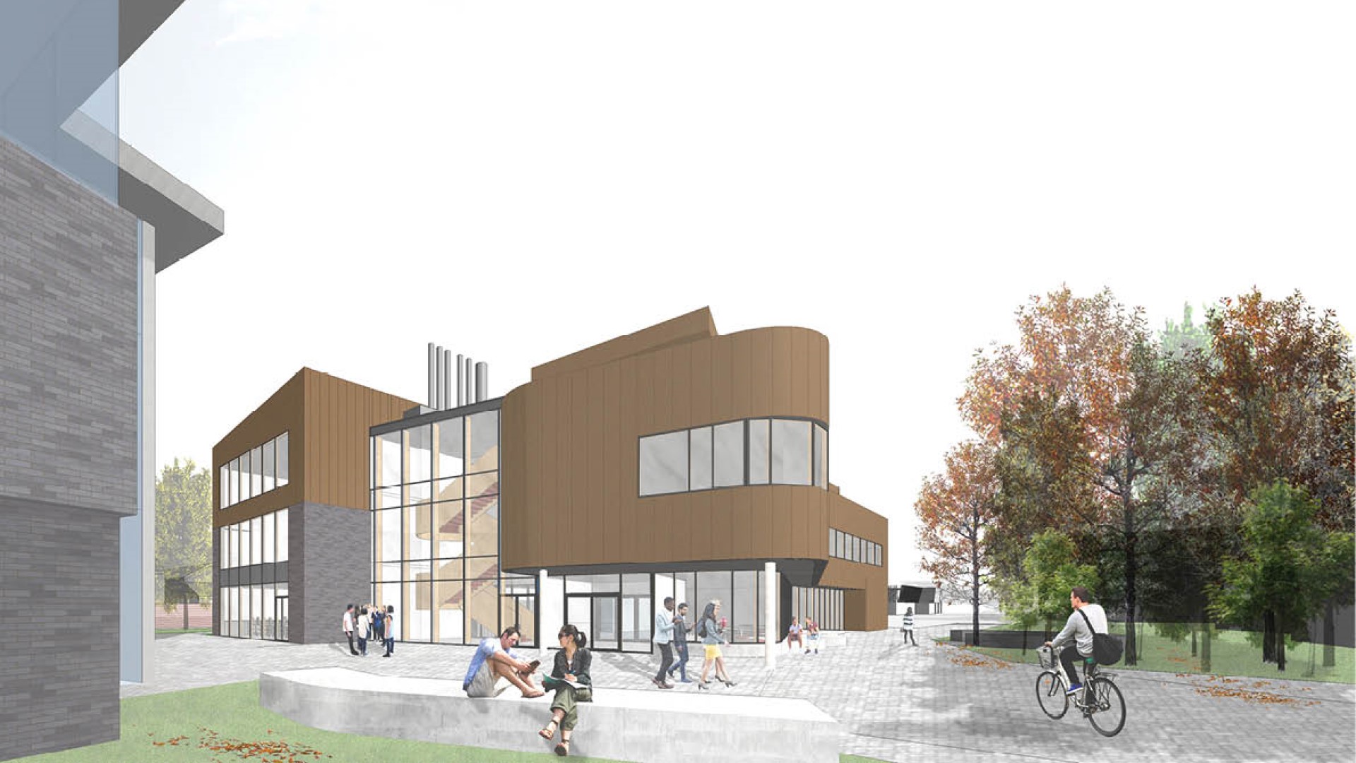 An artist's impression of the new Life Sciences facility at Edge Hill University.