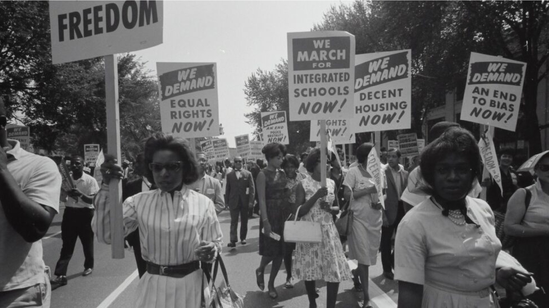 Prof Martin Conway social justice lecture . Image of protestors in USA