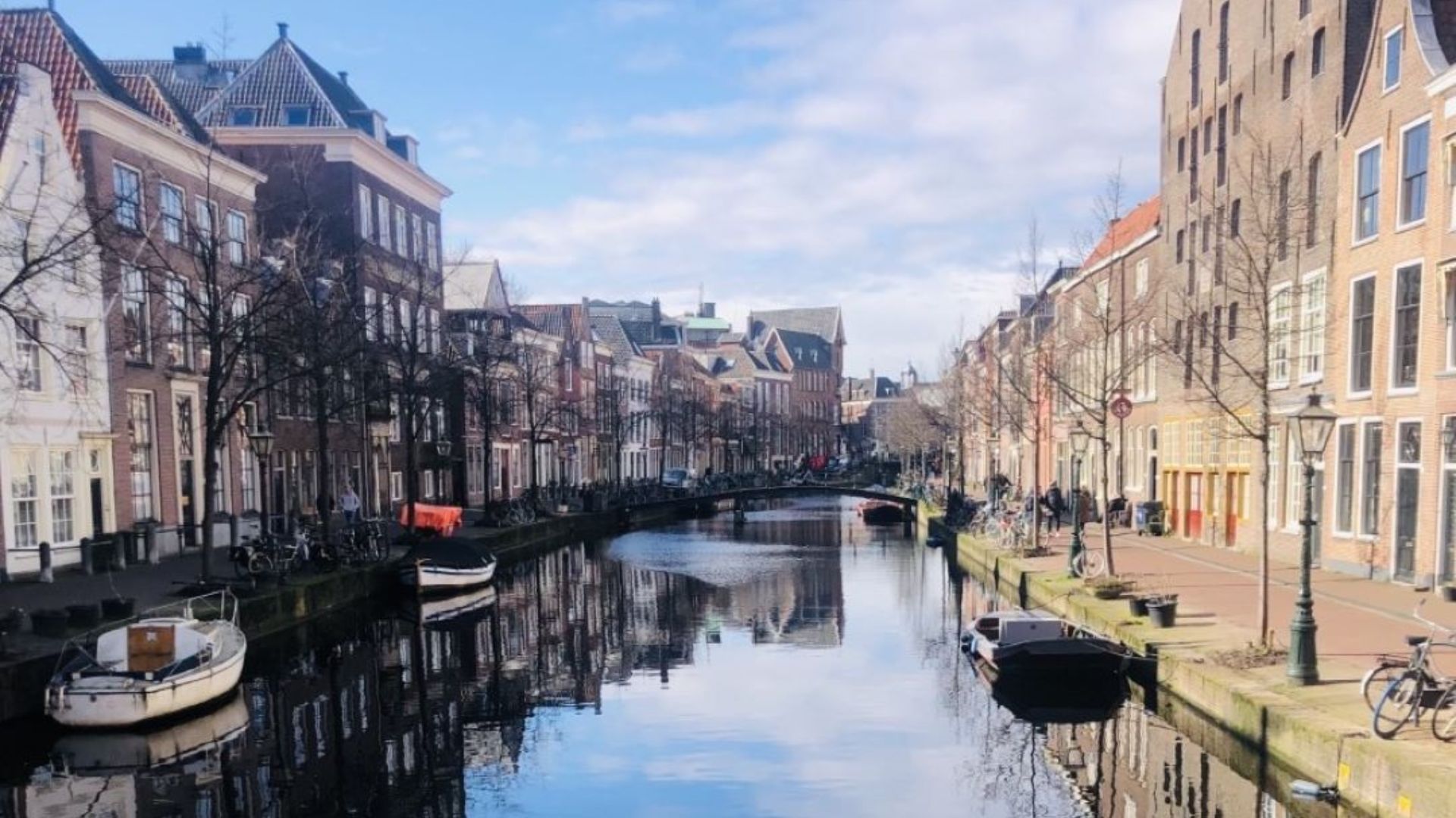 A canal in Amsterdam.