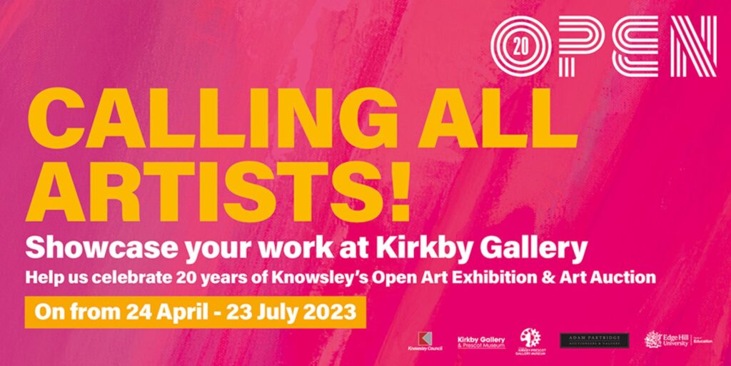 A poster explaining the details of the Kirkby Gallery art competition.