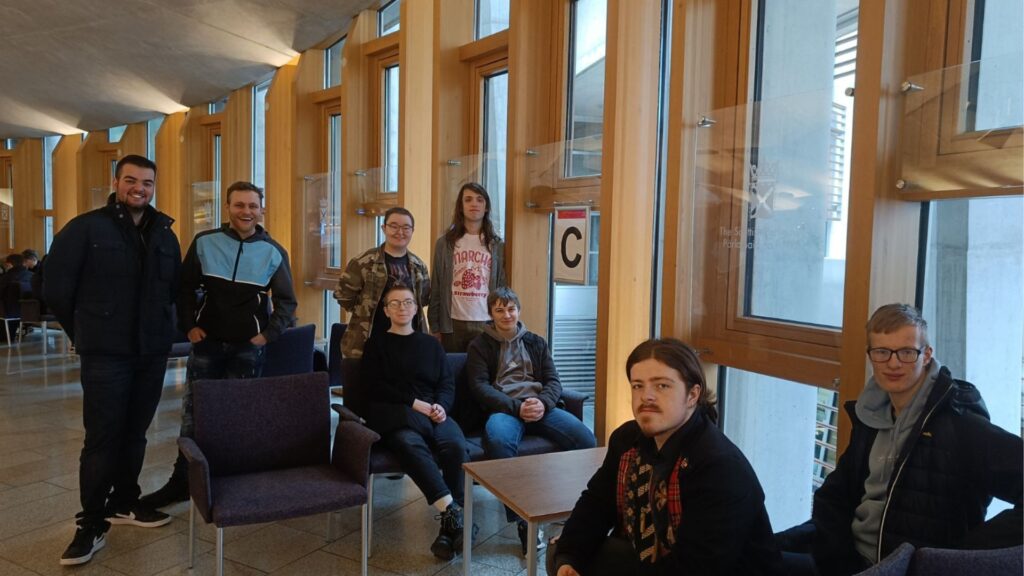 Politics students visit the Scottish Parliament