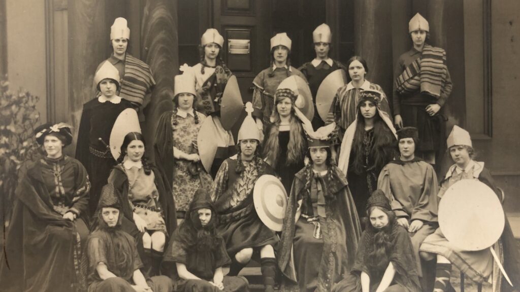The cast of Macbeth. The photo will be on display as part of an exhibition exploring the history of theatre and performance at Edge Hill University.
