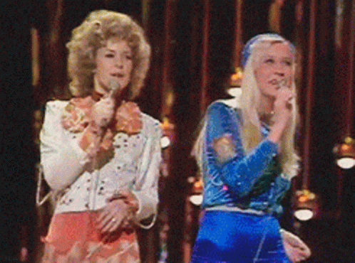 Abba perform at the 1974 Eurovision Song Contest.