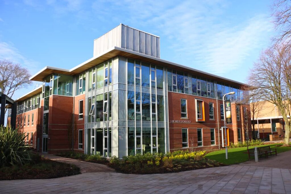 Edge Hill University's Law and Psychology building